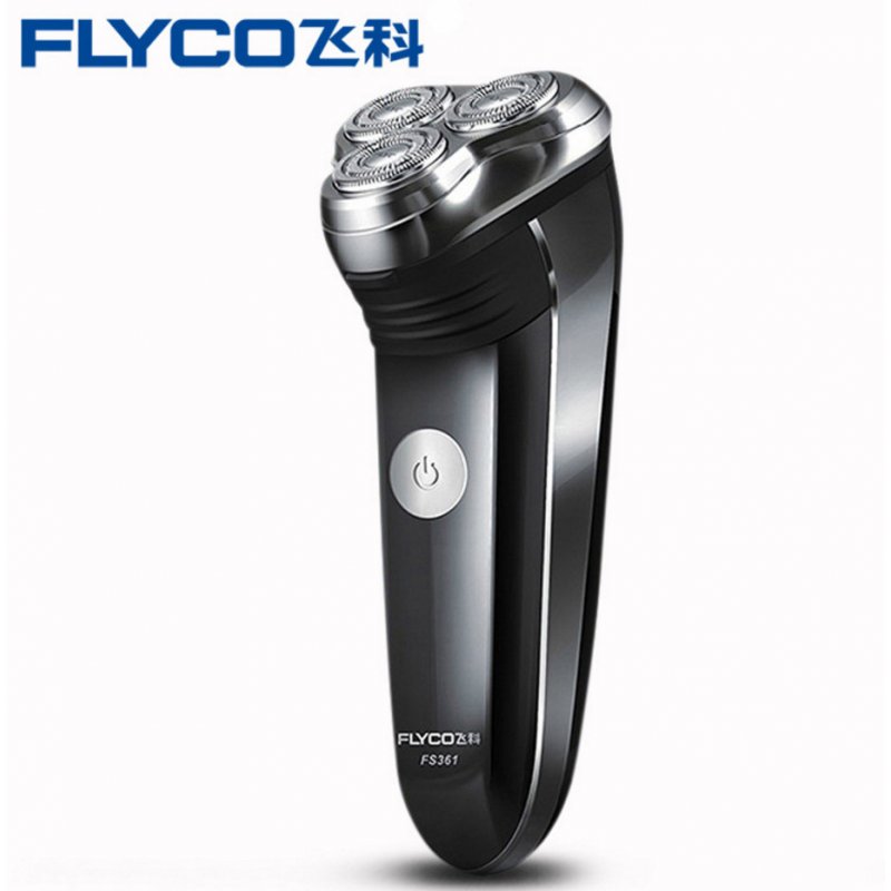 Flyco-FS361 Men shaver 3D Floating Head 220v 2w 8h Charge with Pop up Trimmer black_European regulations