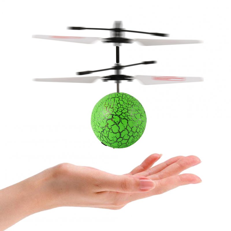 Flying Balls for Kids Hand Induced Flight, RC Green Flying Ball Drone Helicopter for Kids/Teenager with Remote Controller