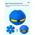 Flying Magic Saucer Ball Ufo Flat Throw Disc Ball Outdoor Parent child Interactive Sports Toy light blue Without lights