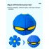 Flying Magic Saucer Ball Ufo Flat Throw Disc Ball Outdoor Parent child Interactive Sports Toy light blue Without lights