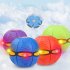 Flying Magic Saucer Ball Ufo Flat Throw Disc Ball Outdoor Parent child Interactive Sports Toy light blue 6 lights