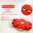 Flying Saucer Ball Magic Deformation UFO With Led Light Flying Toys Decompression Children Outdoor Fun Toys For Kids Gift no light green