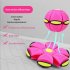 Flying Saucer Ball Magic Deformation UFO With Led Light Flying Toys Decompression Children Outdoor Fun Toys For Kids Gift Red 3 lights