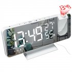 FM Radio Led Digital Smart Projection Alarm Clock Usb Wakeup Clock