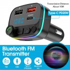 Fm Transmitter Car Wireless Bluetooth Kit Hands-free Dual Usb Charger Aux Player
