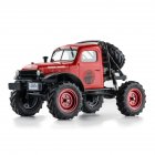 Fms FXC24 POWER WAGON RTR 12401 1/24 2.4g 4wd Rc Car Crawler Led Lights Off-road Truck Vehicles Models Toys red