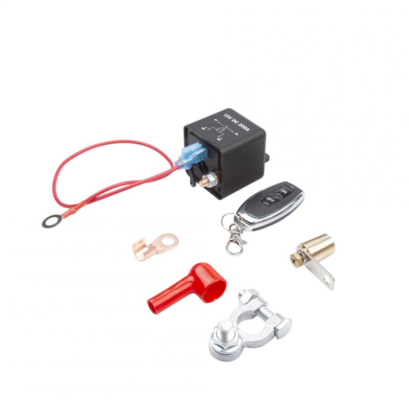 Remote Battery Disconnect Switch Kit Relay Integrated Wireless RC Disconnect Cut off Isolator Switch 