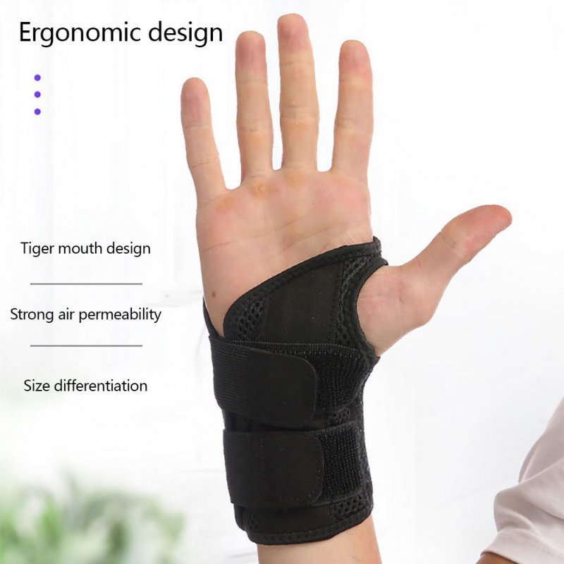 Wrist Bandage Adjustable Day Night Wrist Support With Metal Splint For Men Women Arthritis Sprains Sports Protection 