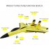 Foam Fx620 Remote Control Glider Fixed Wing Su Su35 Fighter Jet Electric Model Toy Plane Free of Assembly Blue