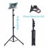 Foldable Adjustable 360 Rotating Stand Tripod Mount for iPad Tablets Phone black