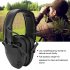 Foldable Anti Noise Earmuffs Soundproof Ear Defenders for Shooting Ear Defender Electronic Shooting Earmuff Ear Protect black