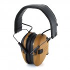 Foldable Anti-Noise Earmuffs Soundproof Ear Defenders for Shooting Ear Defender Electronic Shooting Earmuff Ear Protect yellow