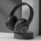 Foldable Bluetooth 5.2 Headphones Gradient Color Design Music Earphone Wireless Gaming Headset black