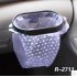 Foldable Car Organizer Frame Auto Trash Can Car Accessories Automobile Garbage Rubbish Waste Holder black 175 95 20mm