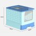 Foldable Cat Litter Box With Lid  Drawer Type Enclosed Cat Toilet  UV Lamp Irradiation  Front Entry  Top Exit  Anti Splashing Cat Potty  Including Scoop  Cat Su