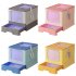 Foldable Cat Litter Box With Lid  Drawer Type Enclosed Cat Toilet  UV Lamp Irradiation  Front Entry  Top Exit  Anti Splashing Cat Potty  Including Scoop  Cat Su