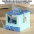 Foldable Cat Litter Box With Lid  Drawer Type Enclosed Cat Toilet  UV Lamp Irradiation  Front Entry  Top Exit  Anti Splashing Cat Potty  Including Scoop  Cat Su