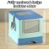 Foldable Cat Litter Box With Lid  Drawer Type Enclosed Cat Toilet  UV Lamp Irradiation  Front Entry  Top Exit  Anti Splashing Cat Potty  Including Scoop  Cat Su