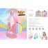 Foldable Children Cartoon Bluetooth compatible  Earphones Colorful Cat Ear Glowing 400 mA Large capacity Battery Gaming Headset pink