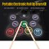 Foldable Drum Kit Portable Usb Hand rolled Electronic Drum With 9 Drum Pad Sets Foot Pedal Drumsticks For Beginners Practicing color