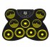 Foldable Drum Kit Portable Usb Hand rolled Electronic Drum With 9 Drum Pad Sets Foot Pedal Drumsticks For Beginners Practicing color