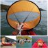 Foldable Kayak Wind Sail Ultra light Portable Special Sail for Water Sports Canoe Inflatable Boat Sup Orange