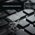 Foldable Keyboard Rechargeable 67 Keys Keyboard Portable Wireless Office Keyboard Compatible For Windows Android IOS black