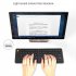 Foldable Keyboard Rechargeable 67 Keys Keyboard Portable Wireless Office Keyboard Compatible For Windows Android IOS black