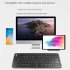 Foldable Keyboard Rechargeable 67 Keys Keyboard Portable Wireless Office Keyboard Compatible For Windows Android IOS black