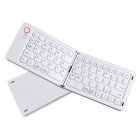 Foldable Keyboard Rechargeable 67 Keys Keyboard Portable Wireless Office Keyboard Compatible For Windows Android IOS White