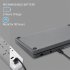 Foldable Keyboard Portable Wireless Keyboard Rechargeable Ultra Silence Keyboard Compatible For Android Windows IOS Devices Digital keyboard version