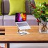 Foldable Laptop Stand Aluminum Alloy Lifting Bracket Double layer Cooling Rack Rotatable Notebook Holder Silver Gray