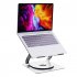 Foldable Laptop Stand Aluminum Alloy Lifting Bracket Double layer Cooling Rack Rotatable Notebook Holder Silver Gray