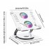 Foldable Laptop Stand Aluminum Alloy Lifting Bracket Double layer Cooling Rack Rotatable Notebook Holder Silver Gray
