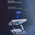 Foldable Laptop Stand Aluminum Alloy Lifting Bracket Double layer Cooling Rack Rotatable Notebook Holder Silver Gray