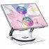 Foldable Laptop Stand Aluminum Alloy Lifting Bracket Double layer Cooling Rack Rotatable Notebook Holder Silver Gray
