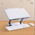 Foldable Laptop Stand Aluminum Alloy Lifting Bracket Double layer Cooling Rack Rotatable Notebook Holder Silver Gray