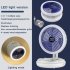 Foldable Mini Fan 4 Speed Adjustable Usb Rechargeable Wall Mounted Ceiling Fan With Led Light Air Cooler Fan Ordinary