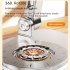 Foldable Mobile Phone Holder 360 Degree Rotating Non slip Bracket Stand Riser Height Adjustable for iPad Gray