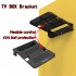 Foldable Mount Bracket for Android TV Box Set Top Box Stand Holder Racks Wall Mounts Storage Single Space Shelf  black