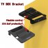 Foldable Mount Bracket for Android TV Box Set Top Box Stand Holder Racks Wall Mounts Storage Single Space Shelf  black