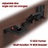 Foldable Mount Bracket for Android TV Box Set Top Box Stand Holder Racks Wall Mounts Storage Single Space Shelf  black