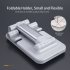 Foldable Phone Stand Metal Cellphone Holder Adjustable Desk Bracket Smartphone Mount Universal for iOS Android Moble Phone White