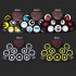 Foldable Roll Up Electronic Drum with Audio Horn Rechargeable Desktop Drum Pad Dtx Games Children Practice Pedal Yellow