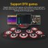 Foldable Roll Up Electronic Drum with Audio Horn Rechargeable Desktop Drum Pad Dtx Games Children Practice Pedal Yellow