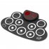 Foldable Roll Up Electronic Drum with Audio Horn Rechargeable Desktop Drum Pad Dtx Games Children Practice Pedal Yellow