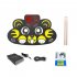 Foldable Roll Up Electronic Drum with Audio Horn Rechargeable Desktop Drum Pad Dtx Games Children Practice Pedal Tiger
