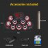 Foldable Roll Up Electronic Drum with Audio Horn Rechargeable Desktop Drum Pad Dtx Games Children Practice Pedal Yellow