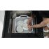 Foldable Sink Cutting Board Fruit Vegetable Wash Storage Basket with Drainage Hole Handle White   grey