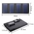Foldable Solar Panel Portable Flexible Small Waterproof 20w 5v Solar Panels Mobile Phone Power Bank Outdoor Charger black